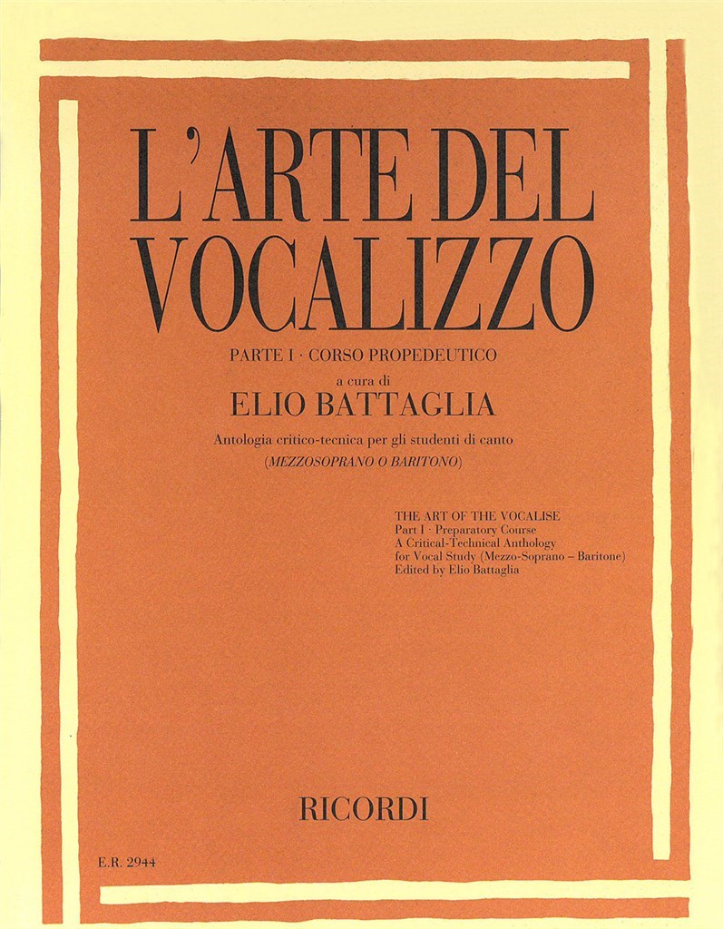 L'Arte Del Vocalizzo (Mezzosopr-Baritono) Parte I
